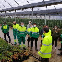 La Escuela Profesional `Campiña Sur II´ visita el Vivero Provincial de la Diputación de Badajoz