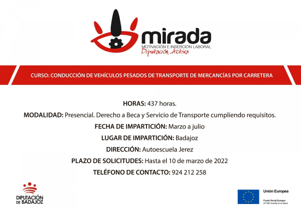 Imagen: Badajoz acogerá la acción formativa de "Conducción de vehículos pesados de transporte de mercancí...