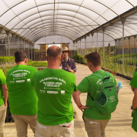 El Vivero Provincial de Badajoz recibe la visita del alumnado del Programa Colaborativo Rural Alconera Verde