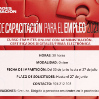 Nueva edición del curso ‘Trámites online con la administración. Certificados digitales y firma electrónica’