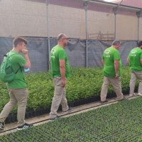 El Vivero Provincial de Badajoz recibe la visita del alumnado del Programa Colaborativo Rural Alconera Verde