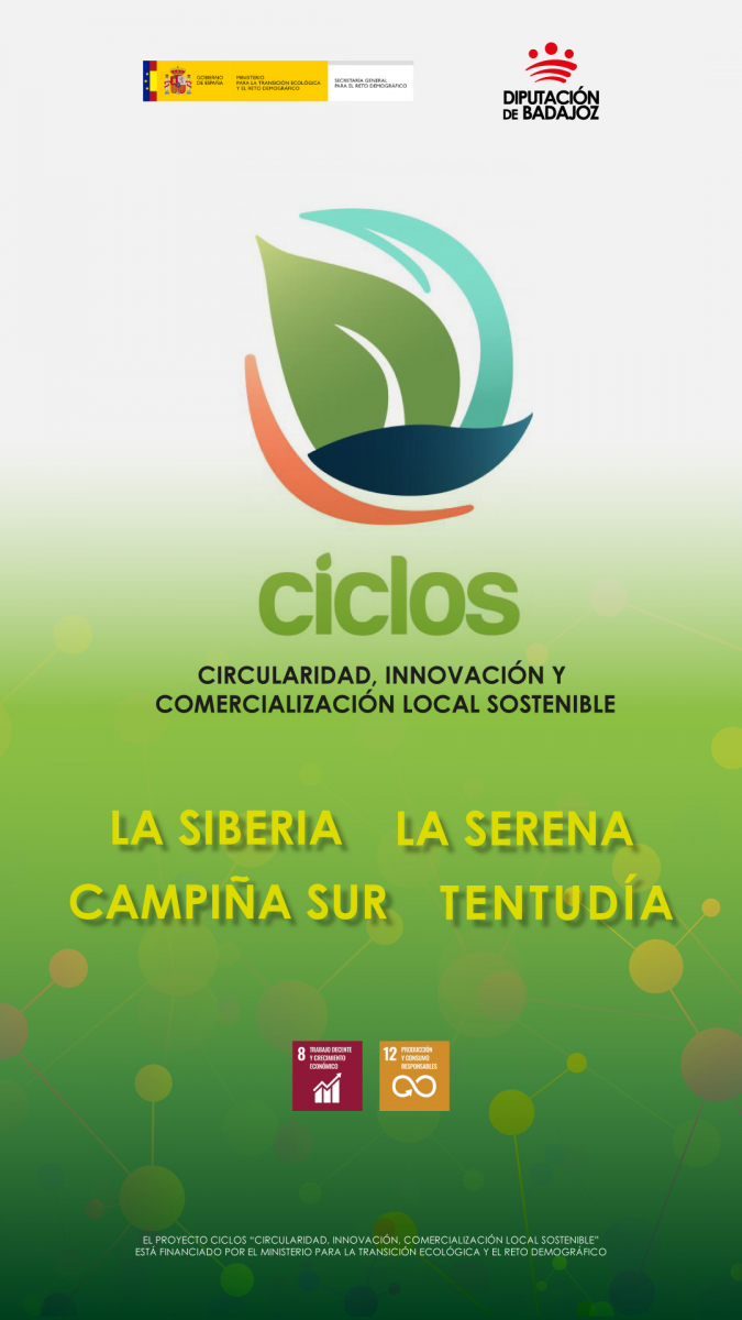 La Diputación de Badajoz continúa ejecutando el Proyecto CICLOS para la reactivación socioeconómica y la sostenibilidad en comarcas rurales