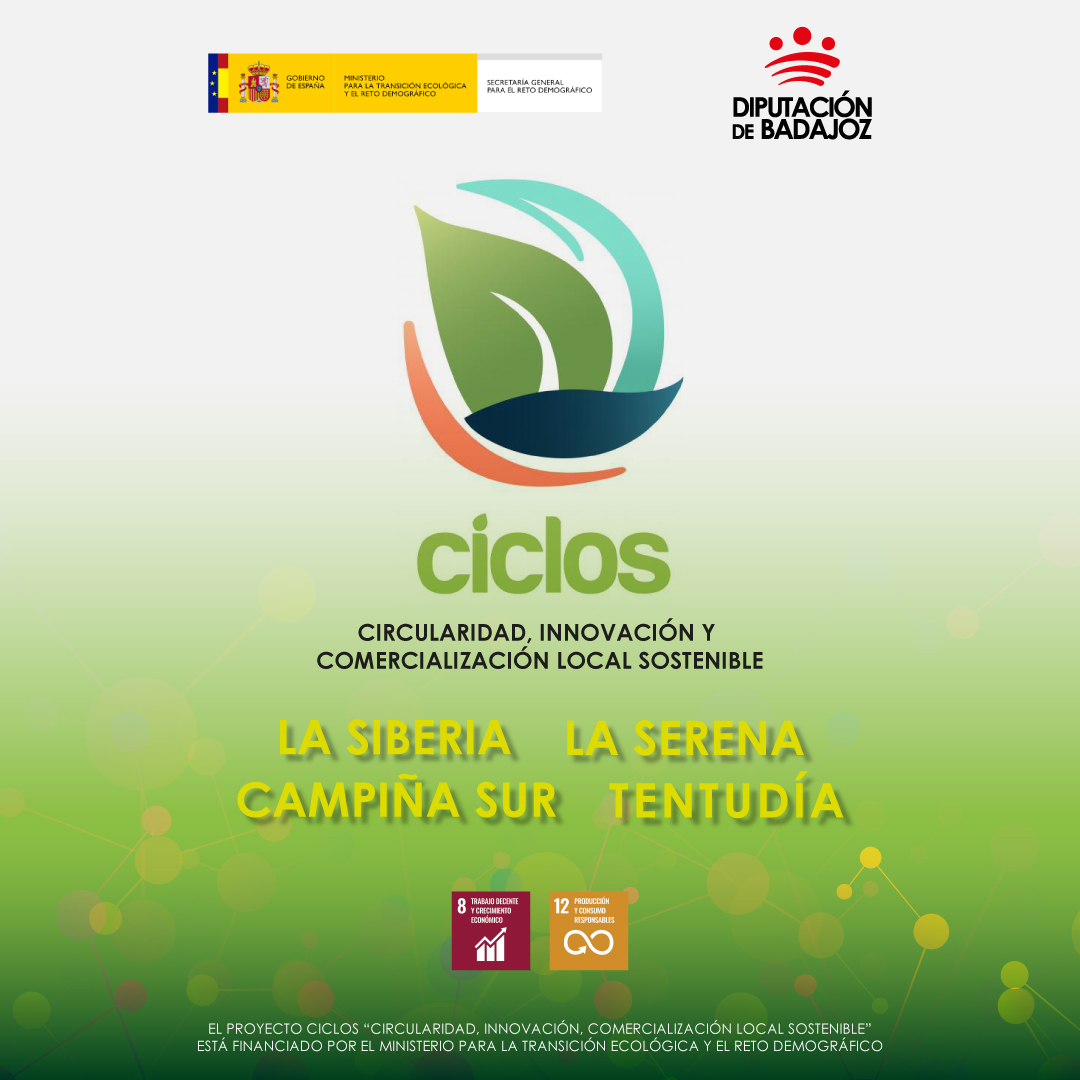 La Diputación de Badajoz continúa ejecutando el Proyecto CICLOS para la reactivación socioeconómica y la sostenibilidad en comarcas rurales