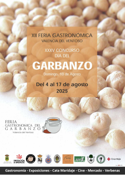 Imagen: Valencia del Ventoso celebrará su XII Feria del Garbanzo en la fase final para su declaración com...