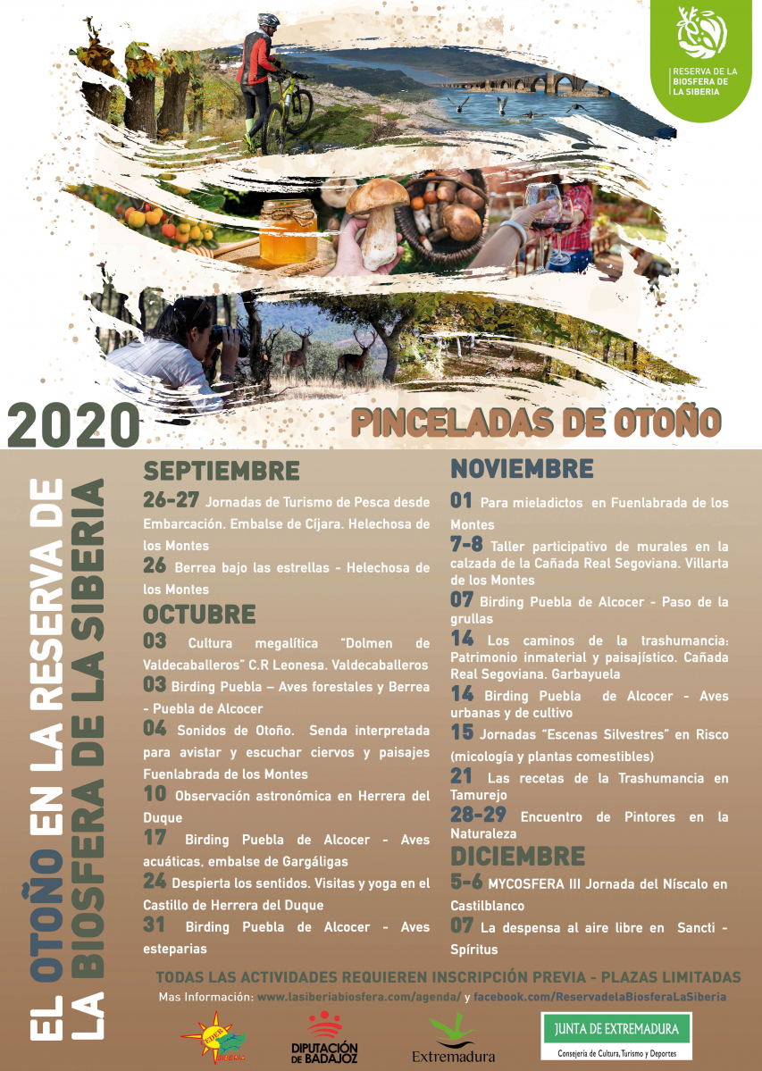 Una veintena de propuestas conforman un completo calendario de actividades para animarse a conocer el patrimonio natural y cultural de la Siberia