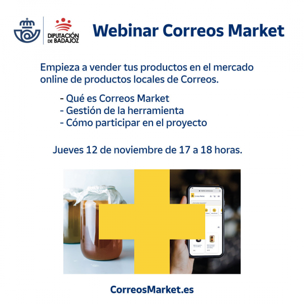Imagen: La Diputación de Badajoz organiza un webinar para fomentar el comercio electrónico entre los product...