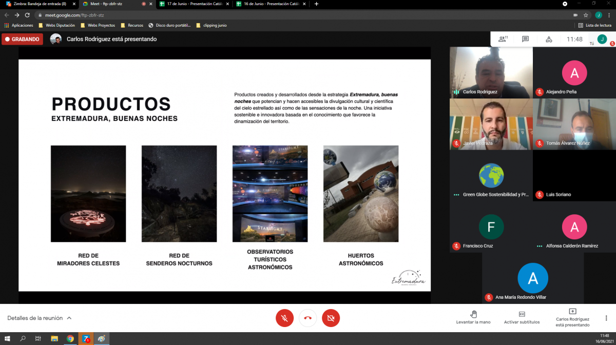 La Diputación de Badajoz trabaja en la elaboración de un catálogo de servicios para la lucha frente a la contaminación lumínica y la promoción de la calidad del cielo nocturno