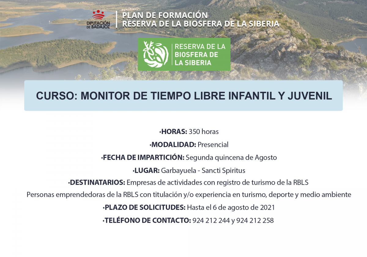 Garbayuela y Sancti-Spiritus acogerán una acción formativa de ‘Monitor de tiempo libre infantil y juvenil’