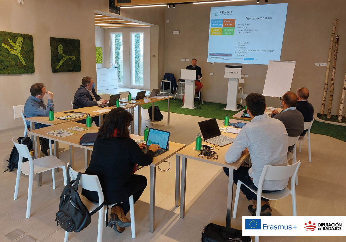 La Diputación de Badajoz ha participado en la reunión del proyecto Erasmus+ MobiRural en Italia