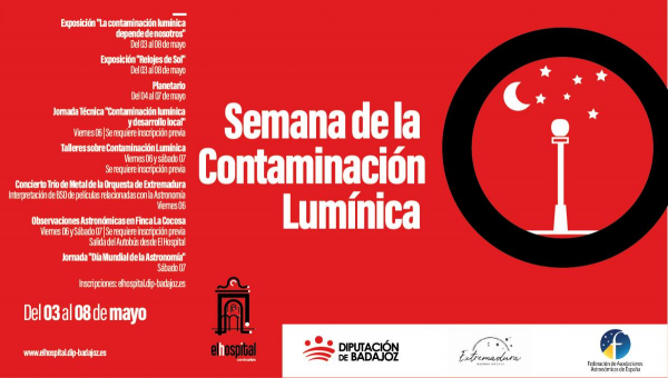 Imagen: La Diputación de Badajoz organiza la &quot;Semana de la Contaminación Lumínica&quot; en El Hospital...