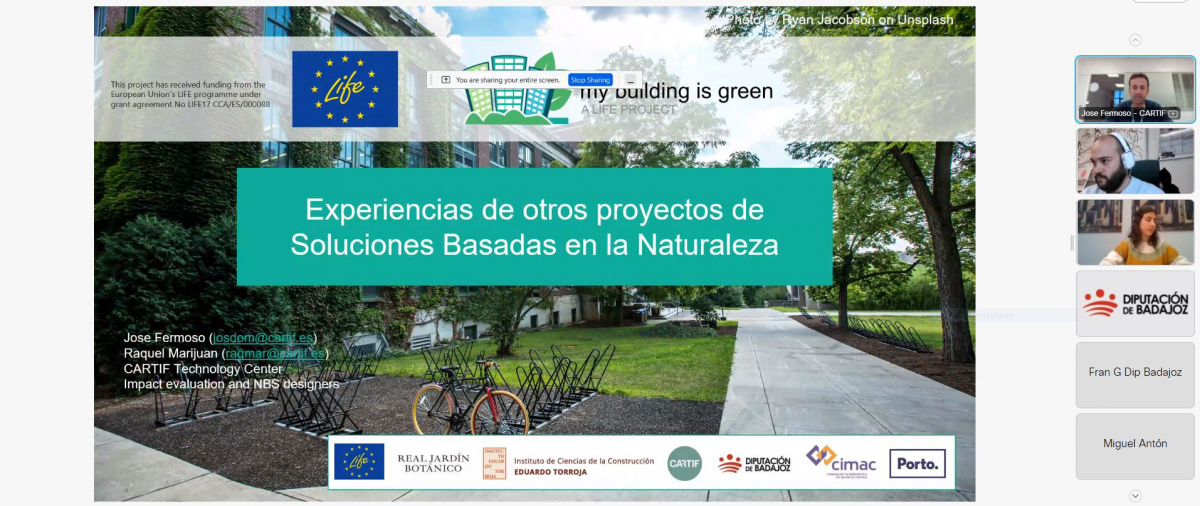 La Diputación de Badajoz muestra cómo implementar Soluciones Basadas en la Naturaleza