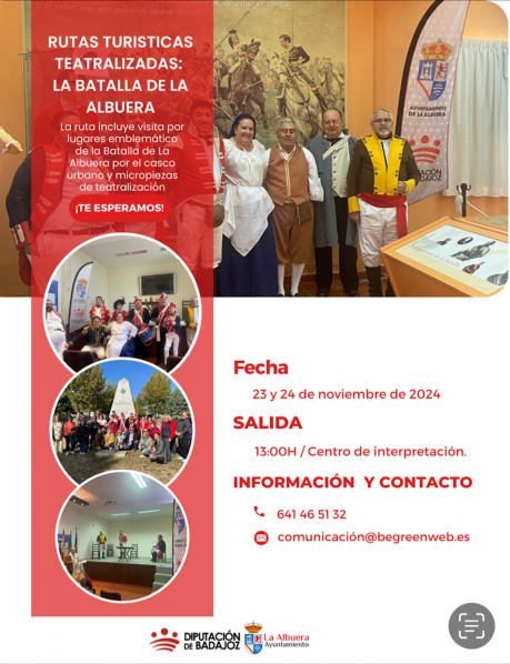 Imagen: La Albuera presenta Las Rutas Teatralizadas de La Batalla, que tendrán lugar los días 23 y 24 de nov...