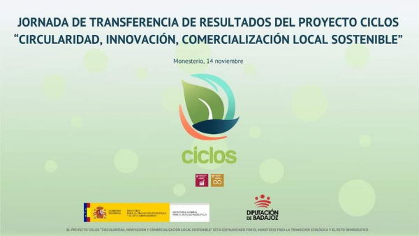 Imagen: La Diputación de Badajoz presenta los resultados del proyecto CICLOS en una jornada final en Moneste...
