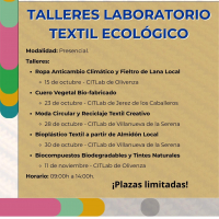 Imagen: Impulso verde: la Diputación de Badajoz pone en marcha un ‘Laboratorio Textil Ecológico’ con tallere...