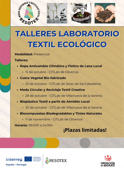 Imagen: Impulso verde: la Diputación de Badajoz pone en marcha un ‘Laboratorio Textil Ecológico’ con tallere...