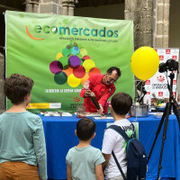 Gran acogida del Ecomercado en Calera de León dentro del XLV Día de la Mancomunidad de Tentudía