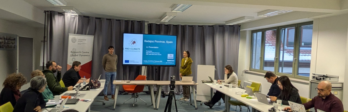 La Diputación de Badajoz participa en la quinta Asamblea de socios del proyecto PRO-CLIMATE en Leipzig