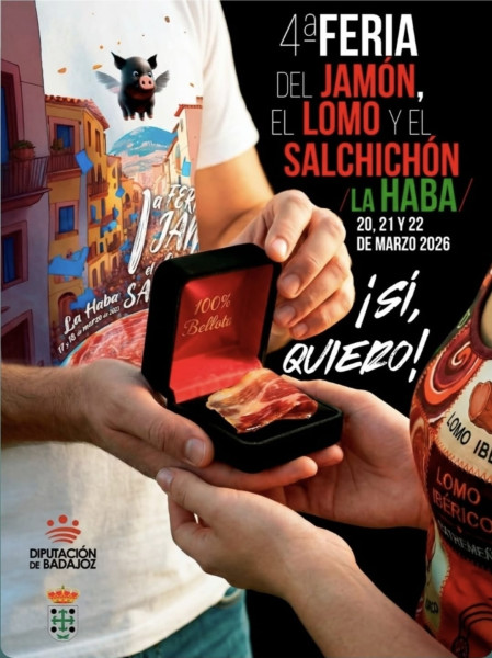Imagen: La Haba convierte su tradición ibérica en motor turístico con la IV Feria del Jamón, Lomo y Salchich...