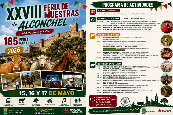 Imagen: Alconchel celebra la XXVIII Feria de Muestras y la 185ª Feria Ganadera